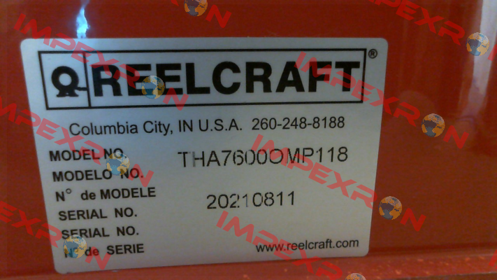 THA7600 OMP118 Reelcraft