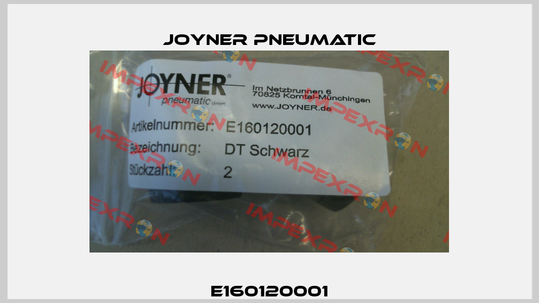 E160120001 Joyner Pneumatic
