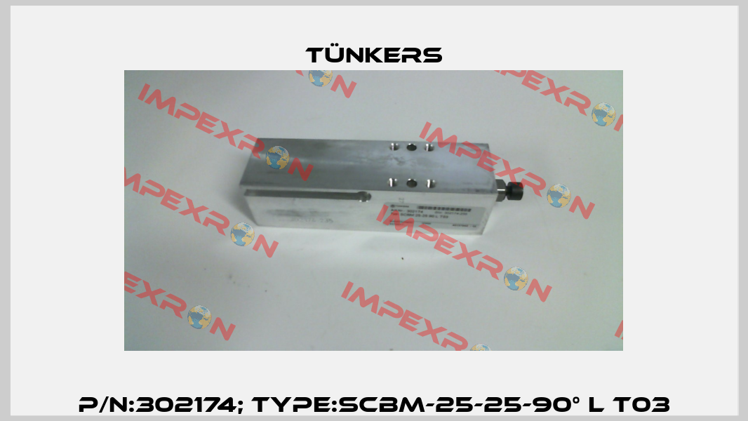 P/N:302174; Type:SCBM-25-25-90° L T03 Tünkers