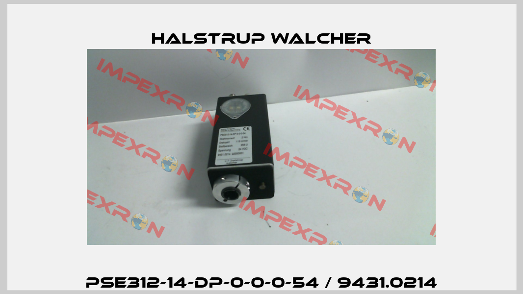PSE312-14-DP-0-0-0-54 / 9431.0214 Halstrup Walcher