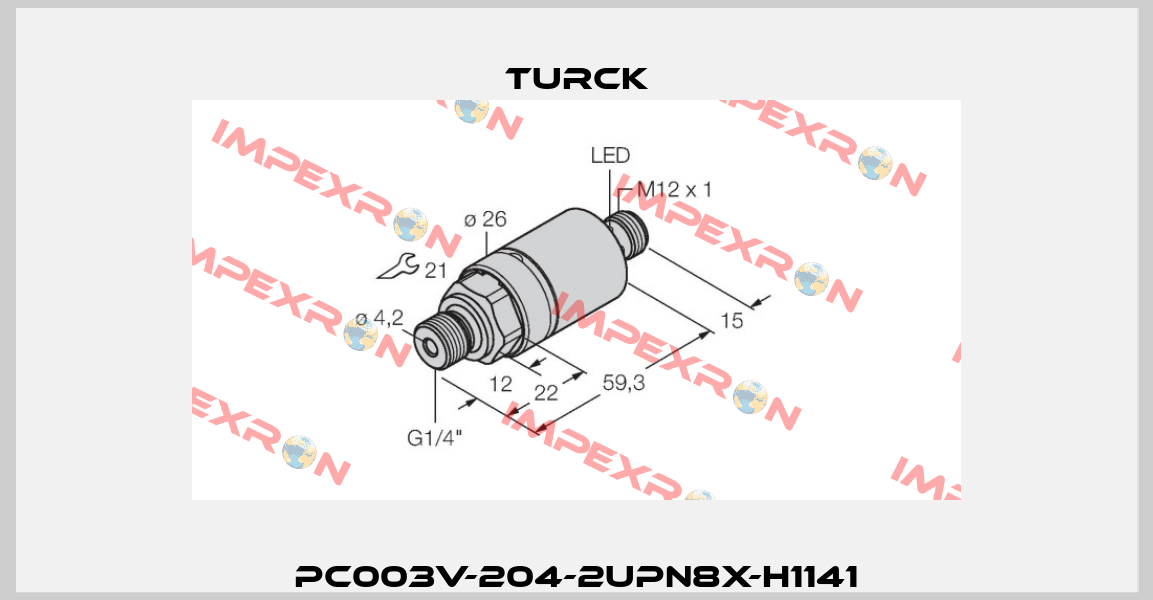 PC003V-204-2UPN8X-H1141 Turck
