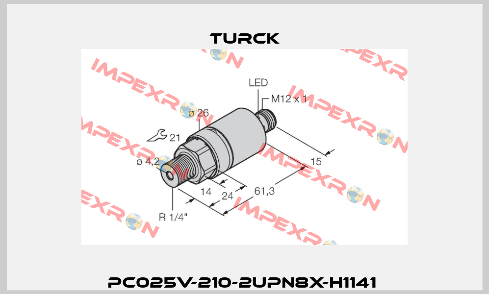 PC025V-210-2UPN8X-H1141  Turck