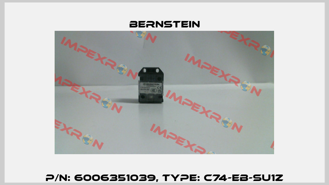 p/n: 6006351039, Type: C74-EB-SU1Z Bernstein