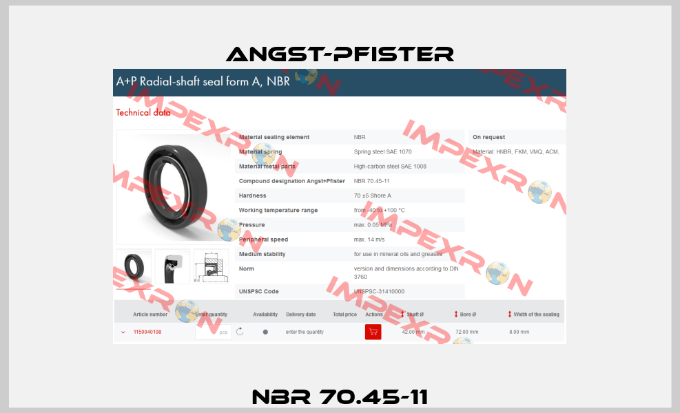 NBR 70.45-11 Angst-Pfister