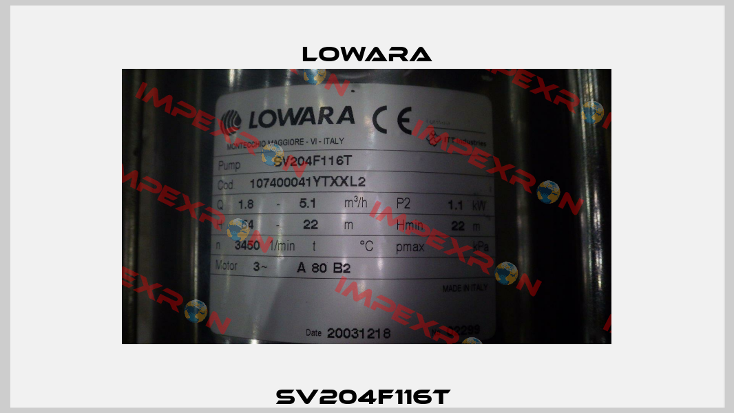 SV204F116T  Lowara